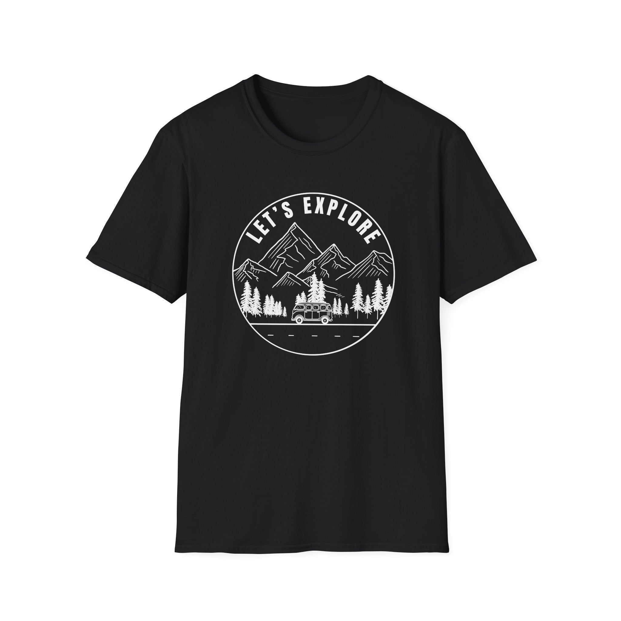Let's Explore Camper Cruising Graphic T-Shirt