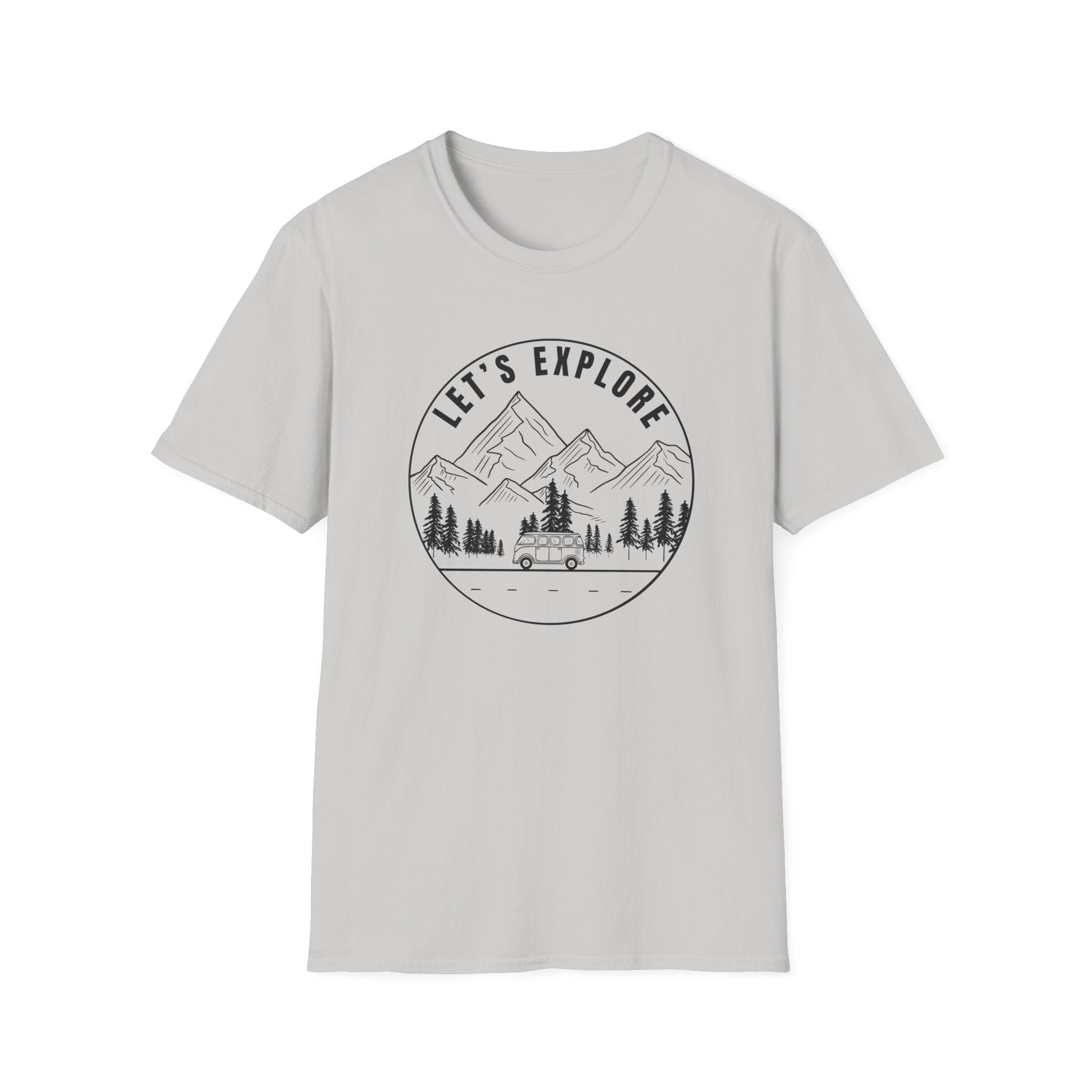 Let's Explore Camper Cruising Graphic T-Shirt