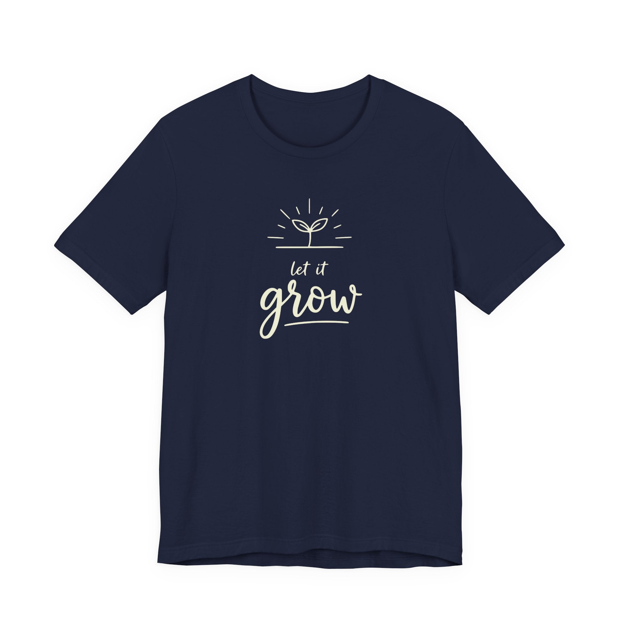Let It Grow plant sprout graphic Tee | Gardening shirt, nature quote