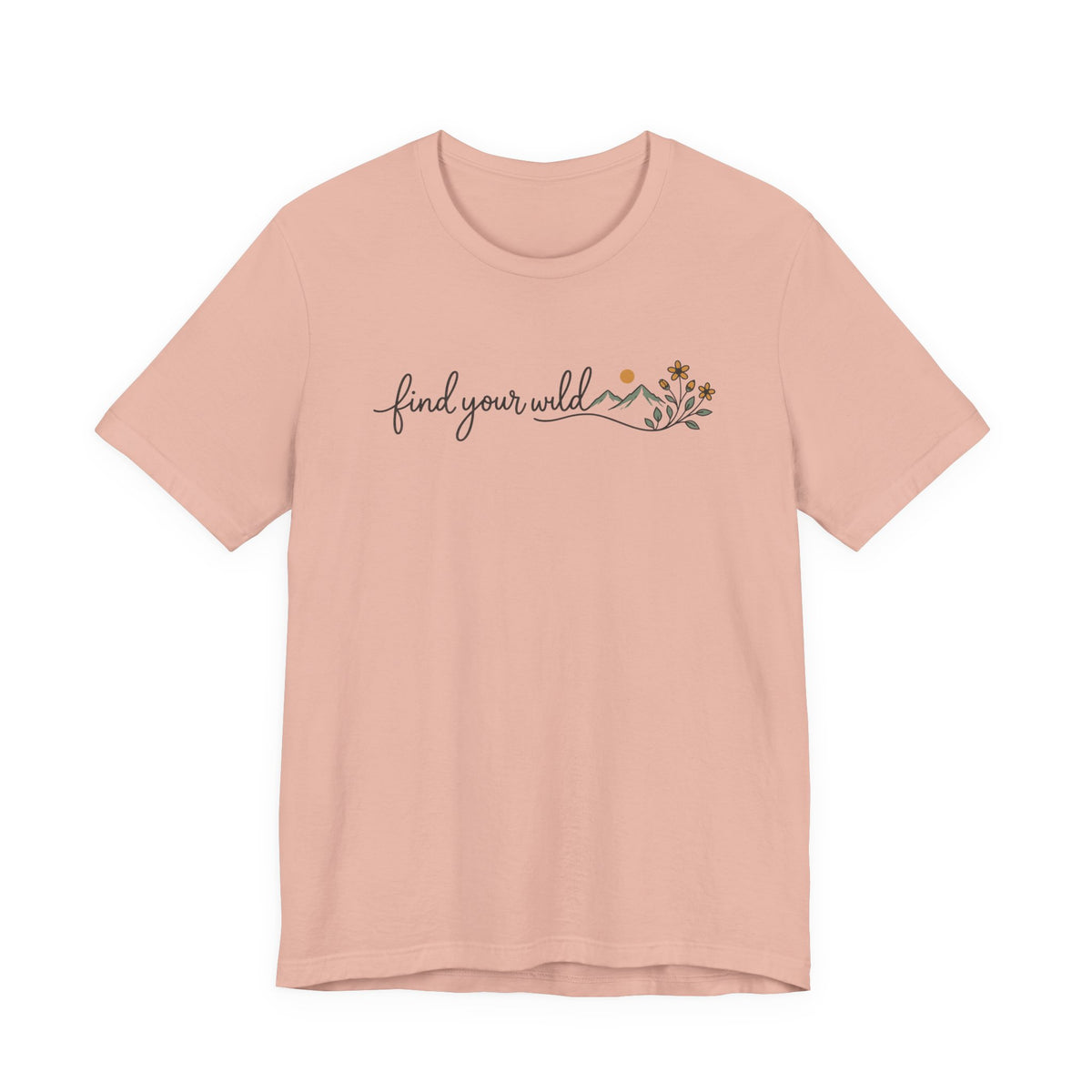 Find Your Wild Tee | Line Art Illustration T-Shirt