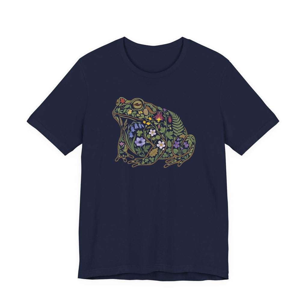 Floral Frog Tee | Botanical Wildlife Graphic T‑Shirt