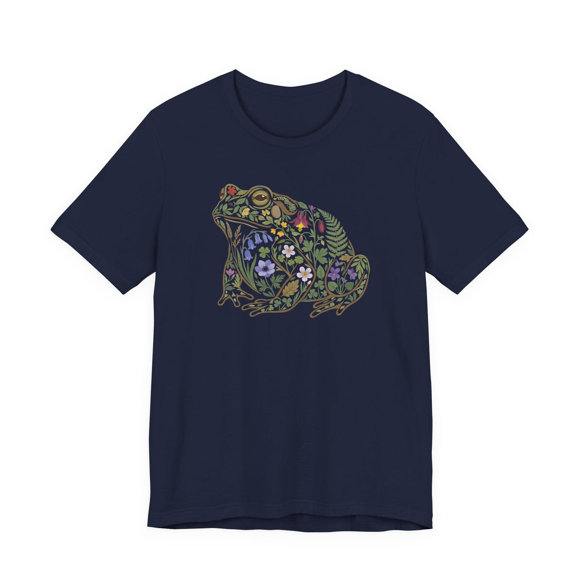 Floral Frog Tee | Botanical Wildlife Graphic T‑Shirt