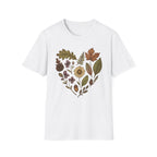 Autumn Muted Botanical Heart Graphic T-Shirt