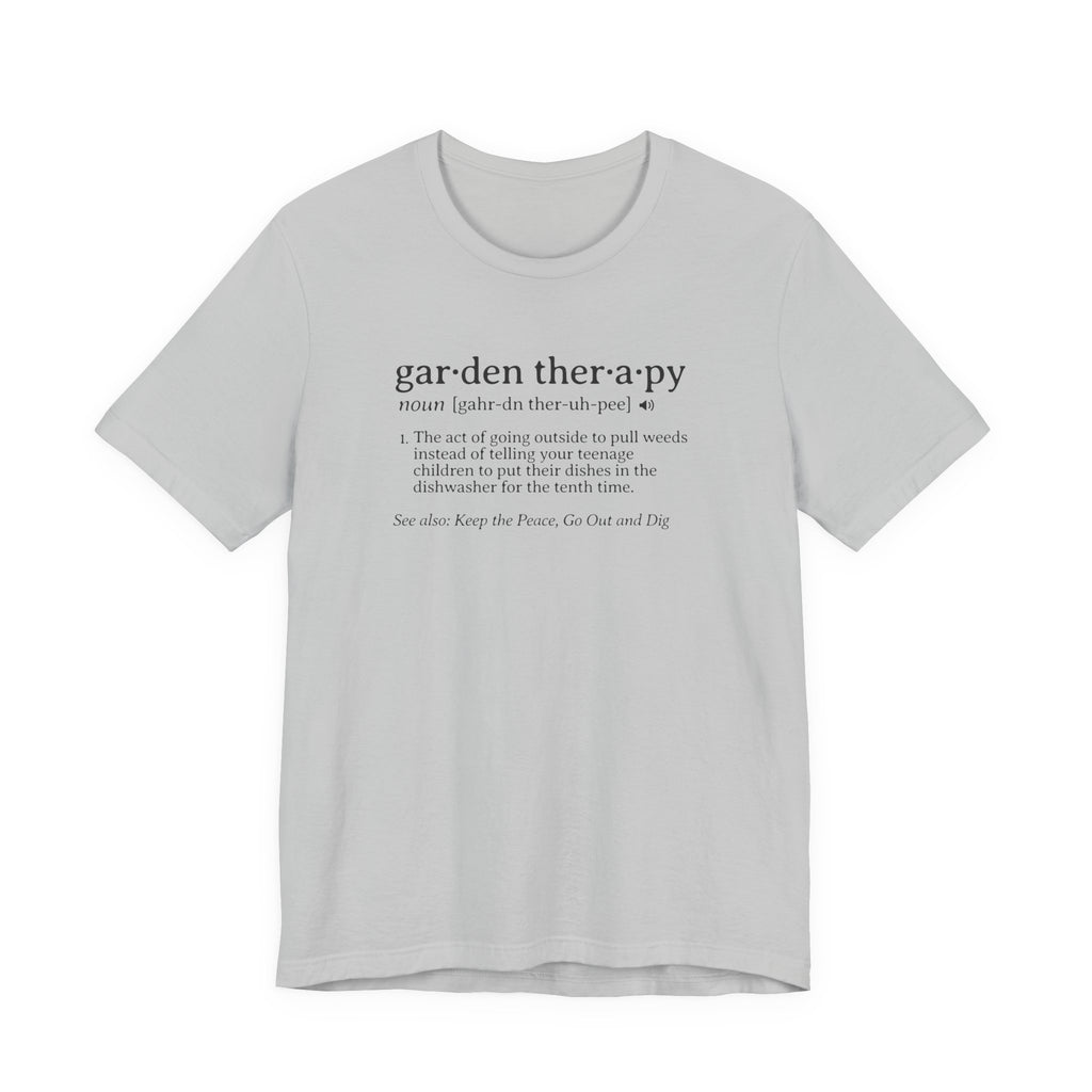Garden Therapy Tee | Funny Gardening Dictionary