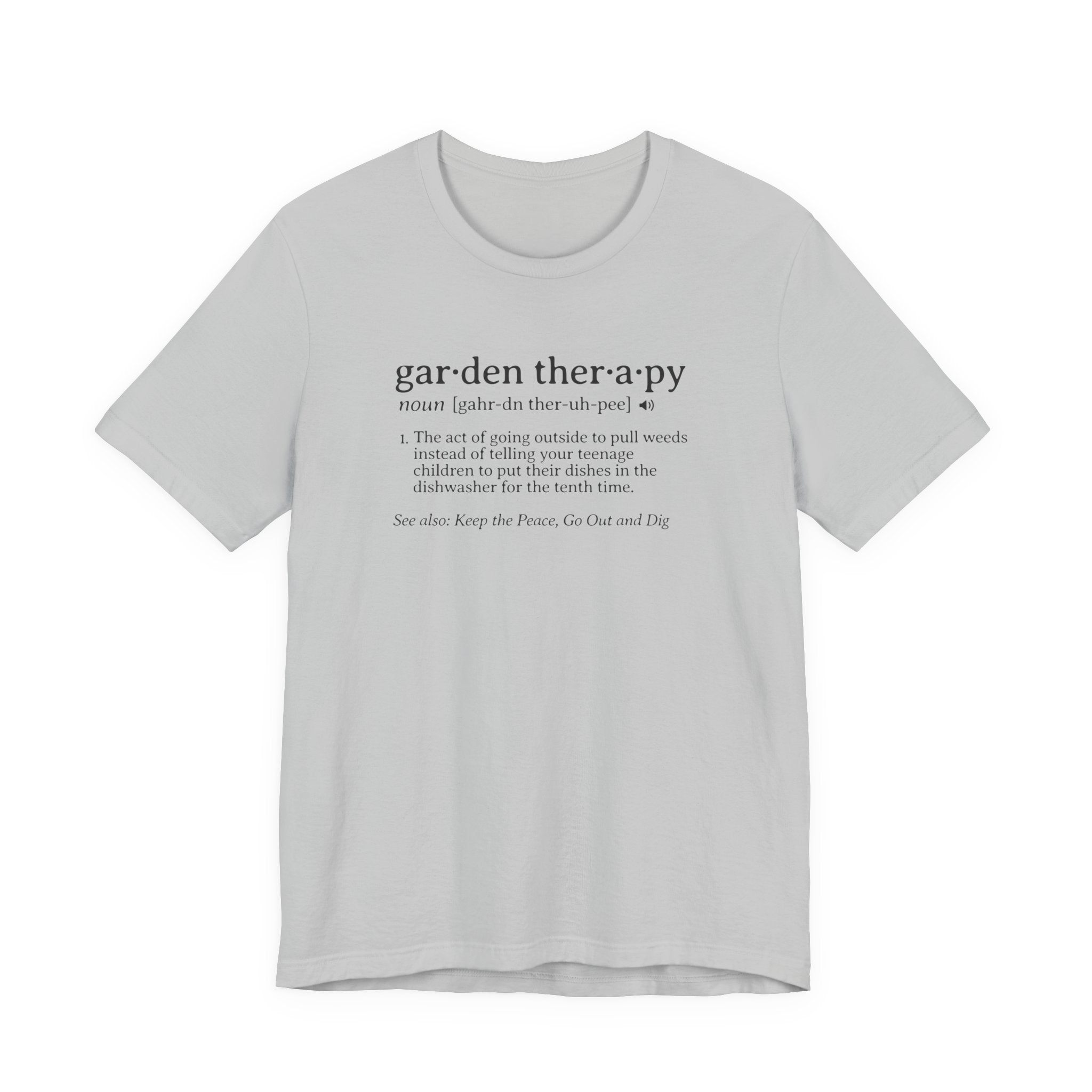 Garden Therapy Tee | Funny Gardening Dictionary