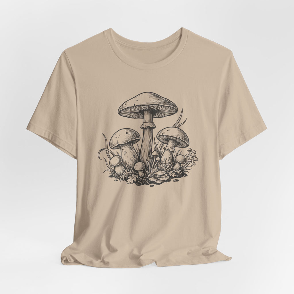 Mushroom Sketch T-Shirt | Mycelium Tee