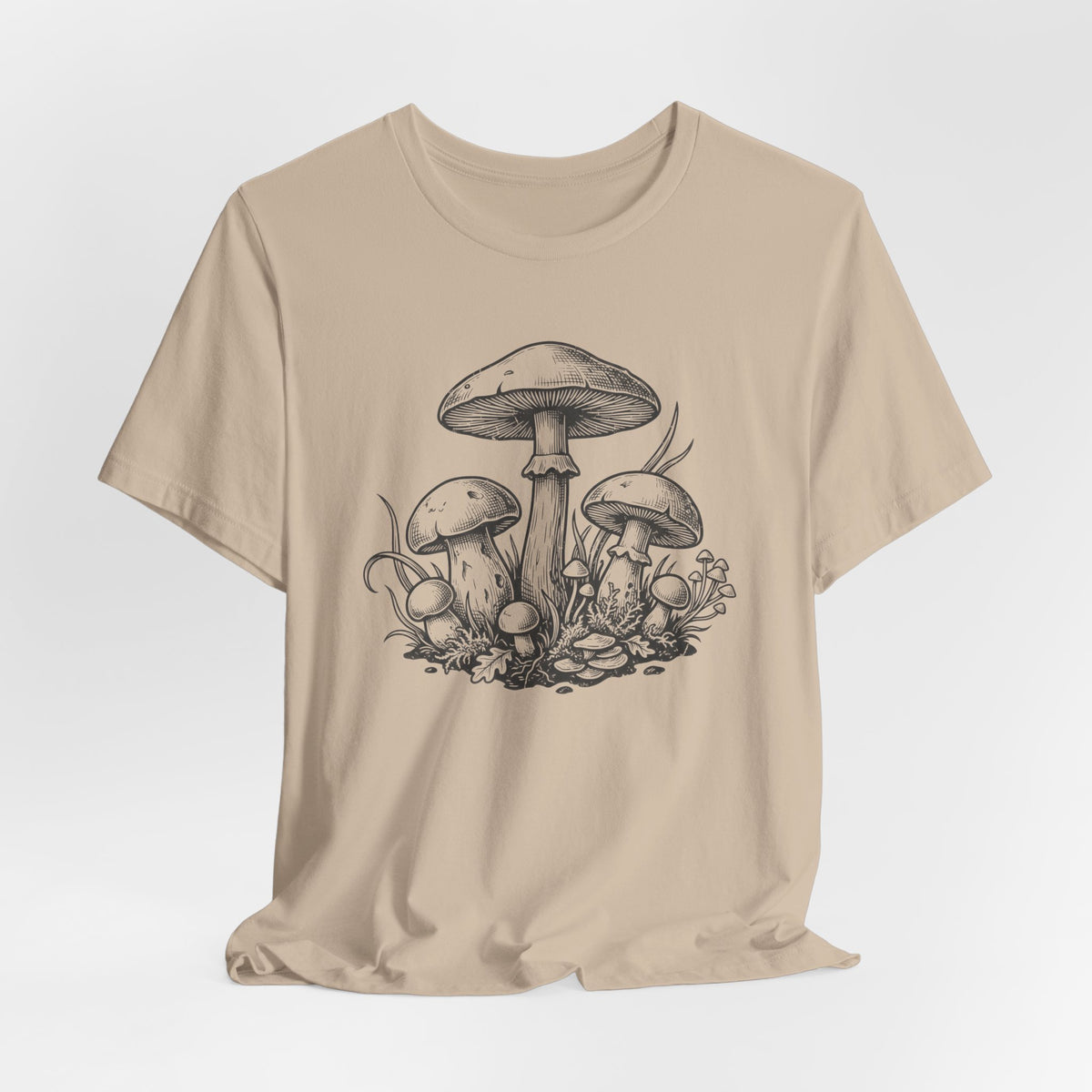 Mushroom Sketch T-Shirt | Mycelium Tee