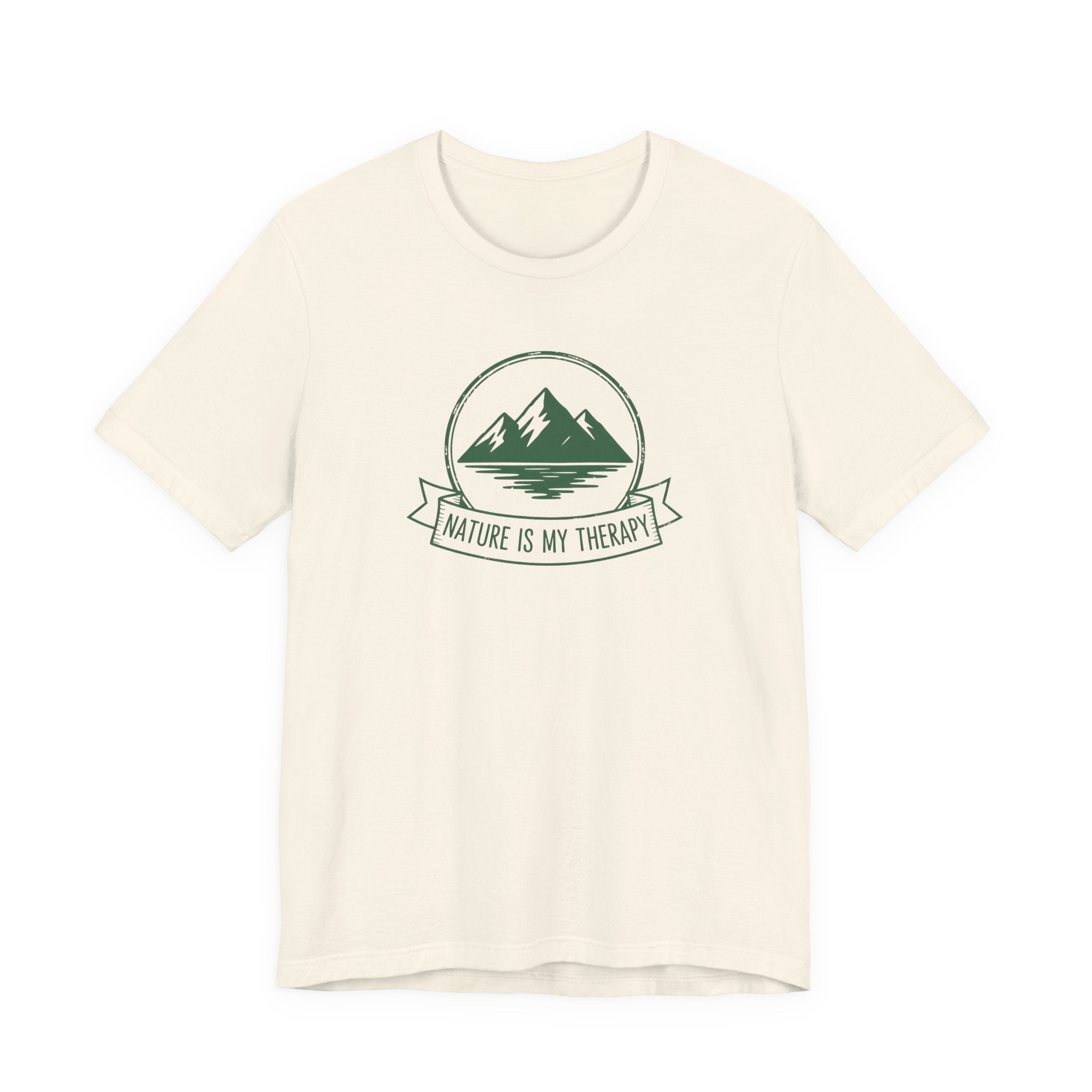 Nature Is My Therapy T-Shirt | Mountain Vintage Badge Tee