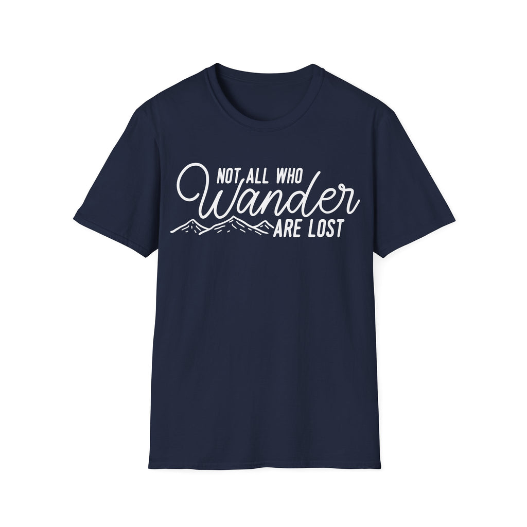 Not All Who Wander Line Art Graphic T-Shirt