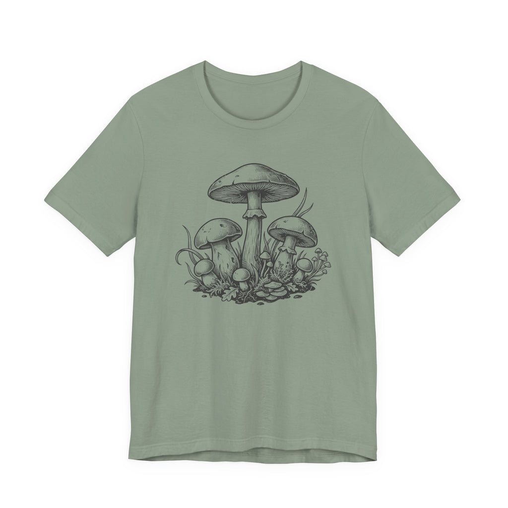 Mushroom Sketch T-Shirt | Mycelium Tee
