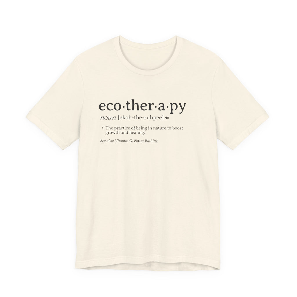 Ecotherapy definition tee | Nature therapy text design