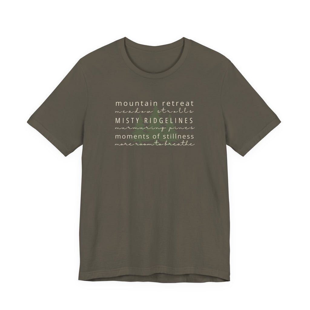 Mountain Retreat Tee | Mountain Lovers Nature Escape T-Shirt