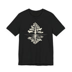Pine Tree Reflection Tee | Minimal Nature Graphic T-Shirt