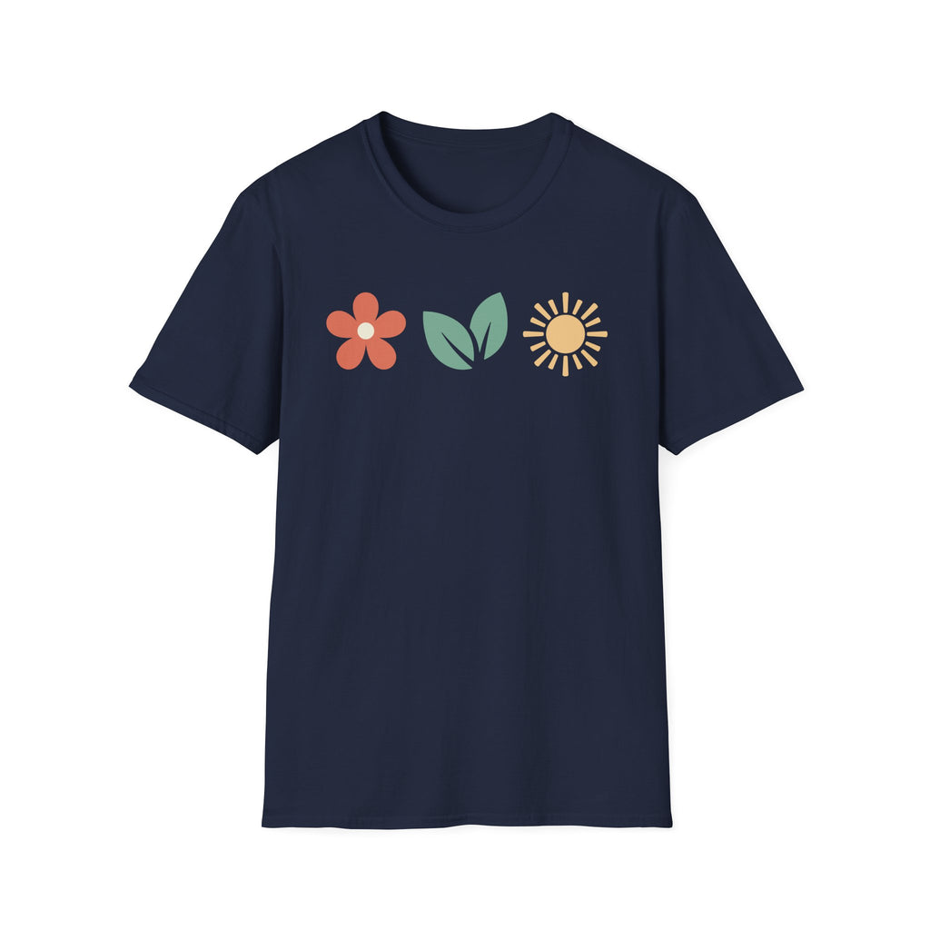 Horizontal Nature Icons Graphic T-Shirt