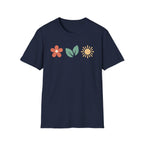 Horizontal Nature Icons Graphic T-Shirt