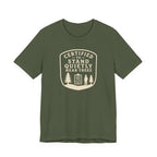 Certified to Stand Quietly Near Trees T-Shirt | Outdoor Nature Badge Tee
