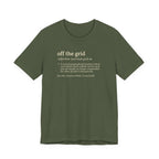 Off the Grid Definition Tee | Funny Dictionary Shirt
