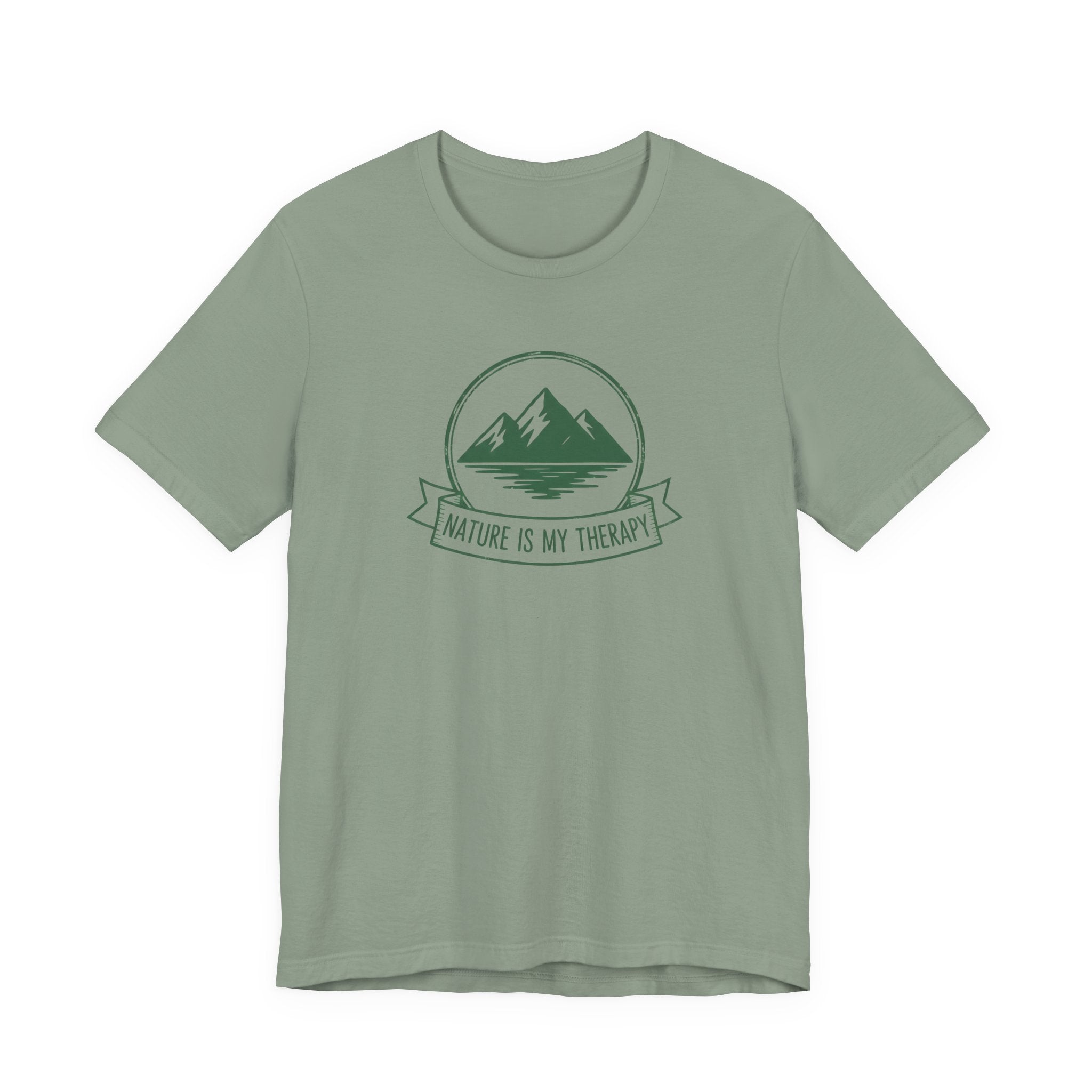 Nature Is My Therapy T-Shirt | Mountain Vintage Badge Tee