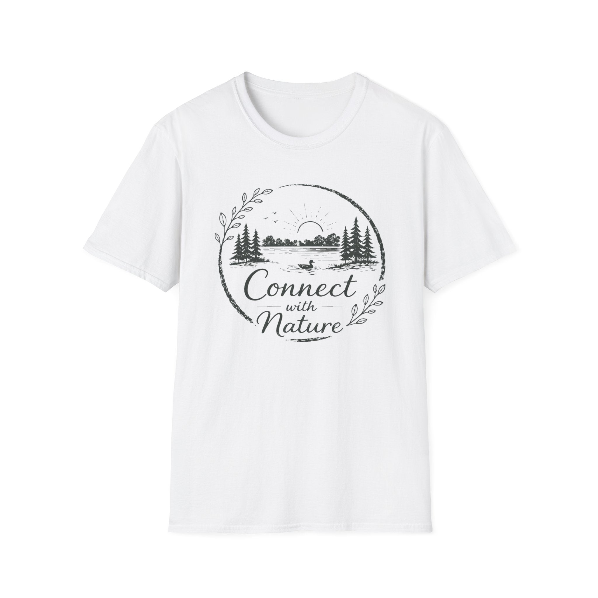 Connect with Nature at the Duck Pond Graphic T-Shirt
