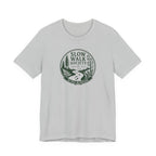 Slow Walk Society badge tee | Nature trail graphic T-Shirt