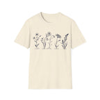 Wildflower Botanical Illustration T-Shirt