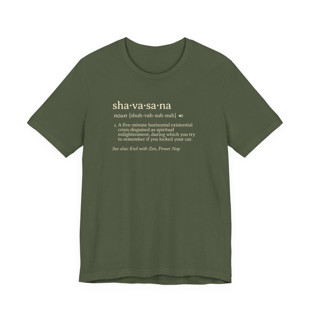 Shavasana Definition Tee | Yoga Dictionary