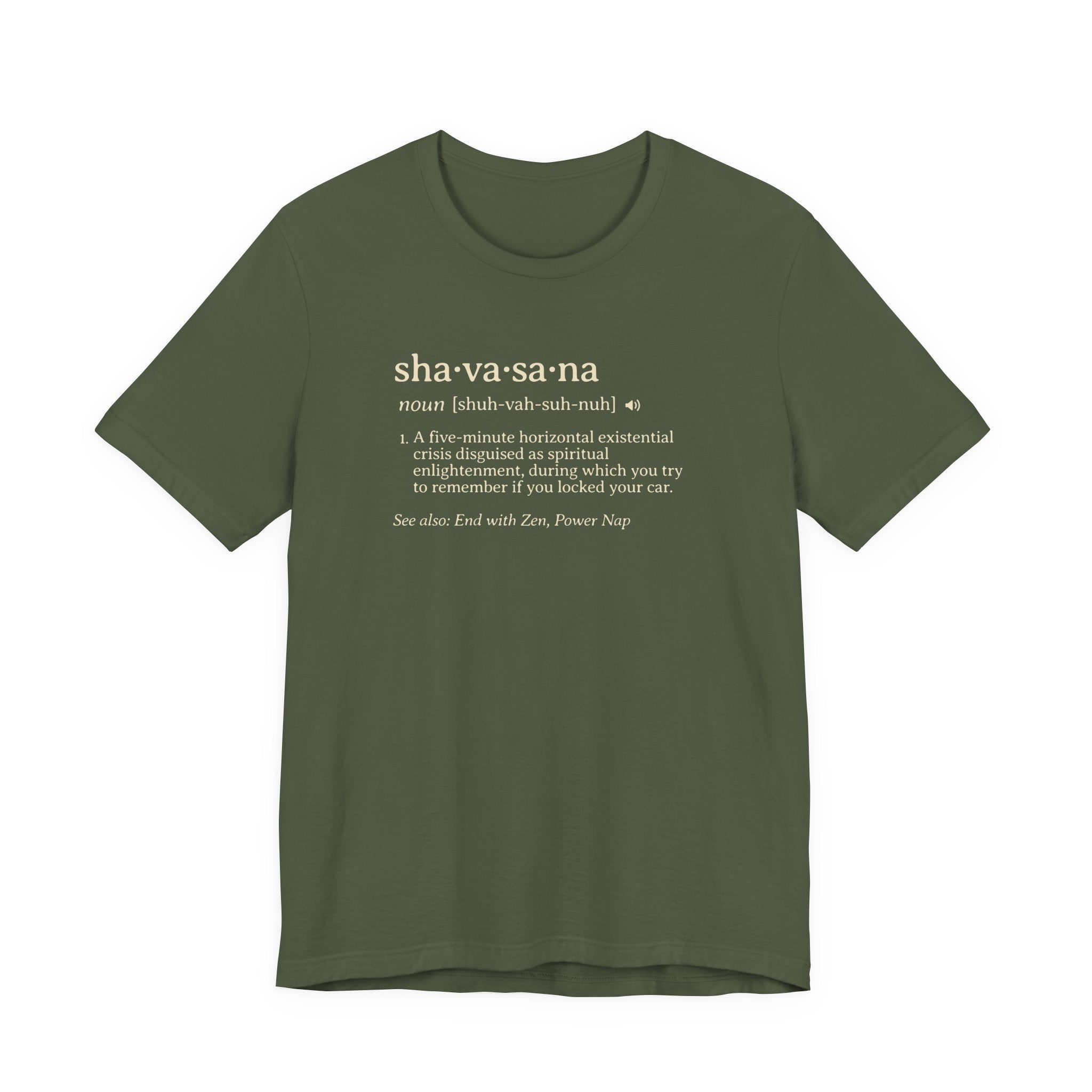 Shavasana Definition Tee | Yoga Dictionary