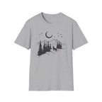 Midnight Wolf Calls to the Moon Graphic T-Shirt