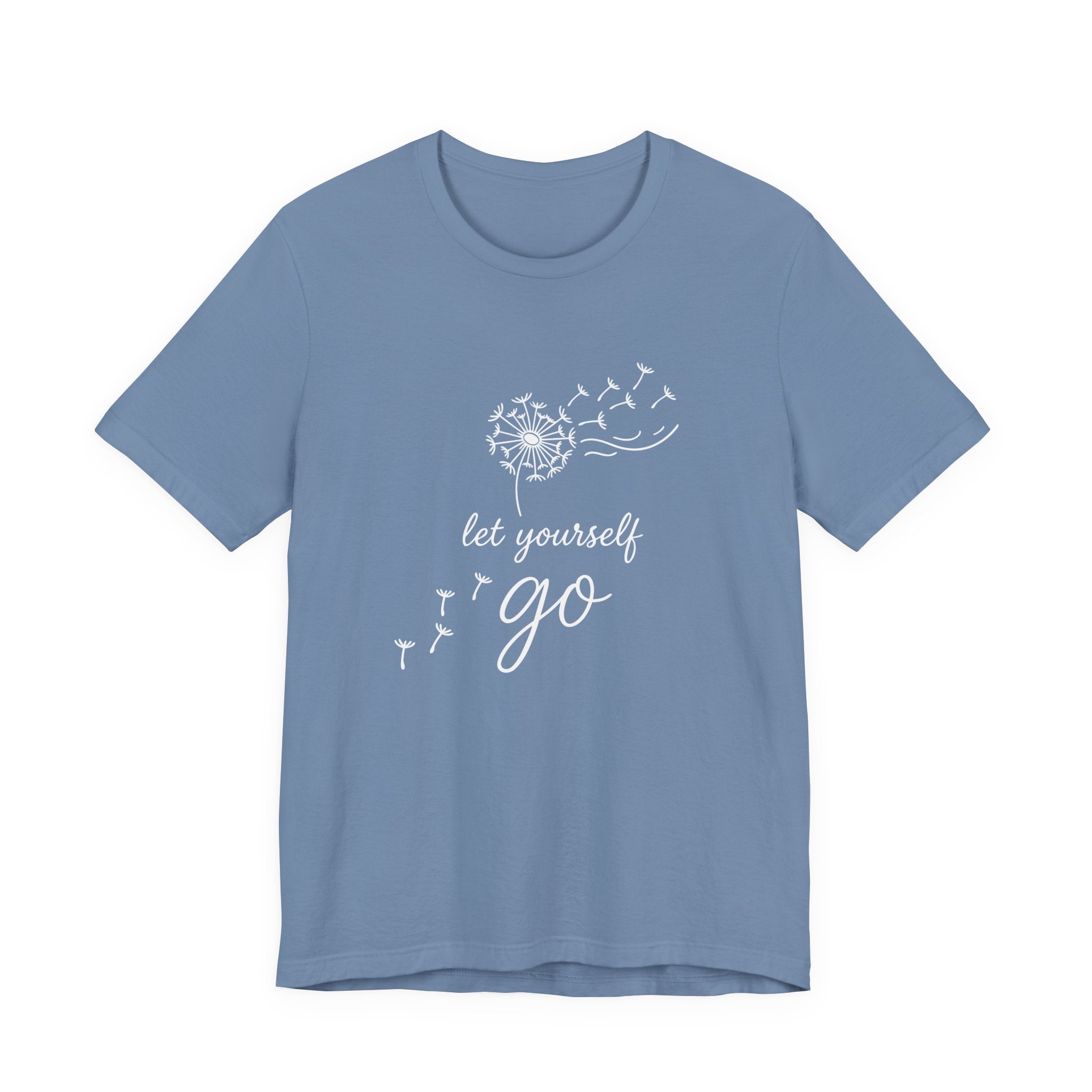 Dandelion with Flying Seeds let yourself go Tee | Inspirational Shirt