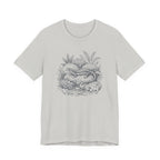Botanical Salamander Tee on Mossy Rock | Vintage Naturalist Nature Illustration T-Shirt
