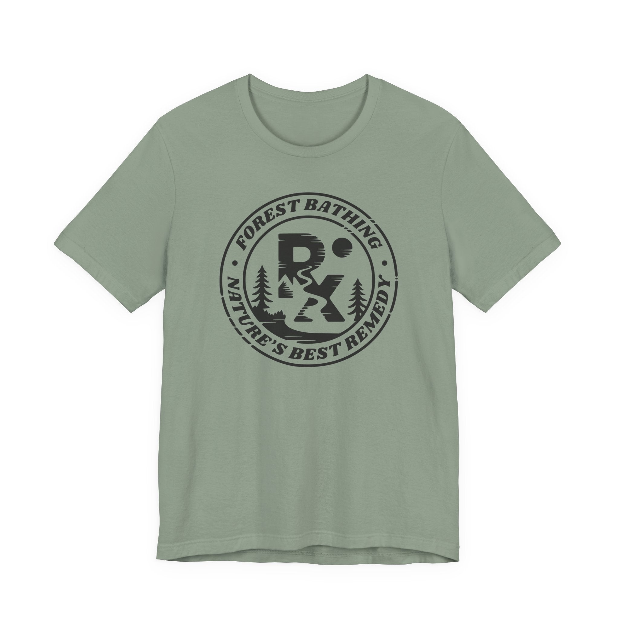 Forest Bathing Nature Emblem Tee | Nature's Best Remedy T-Shirt