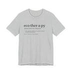 Ecotherapy definition tee | Nature therapy text design