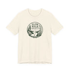 Slow Walk Society badge tee | Nature trail graphic T-Shirt
