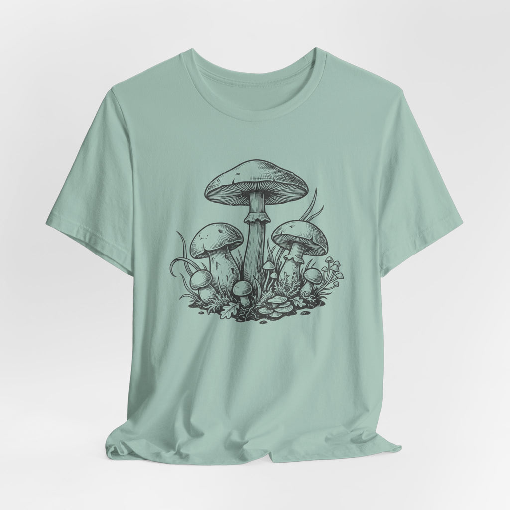 Mushroom Sketch T-Shirt | Mycelium Tee