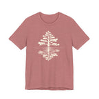Pine Tree Reflection Tee | Minimal Nature Graphic T-Shirt
