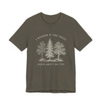 I Wonder If The Trees Think About Me Too T-Shirt | Vintage Forest Nature Tee