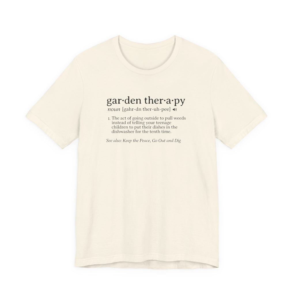 Garden Therapy Tee | Funny Gardening Dictionary