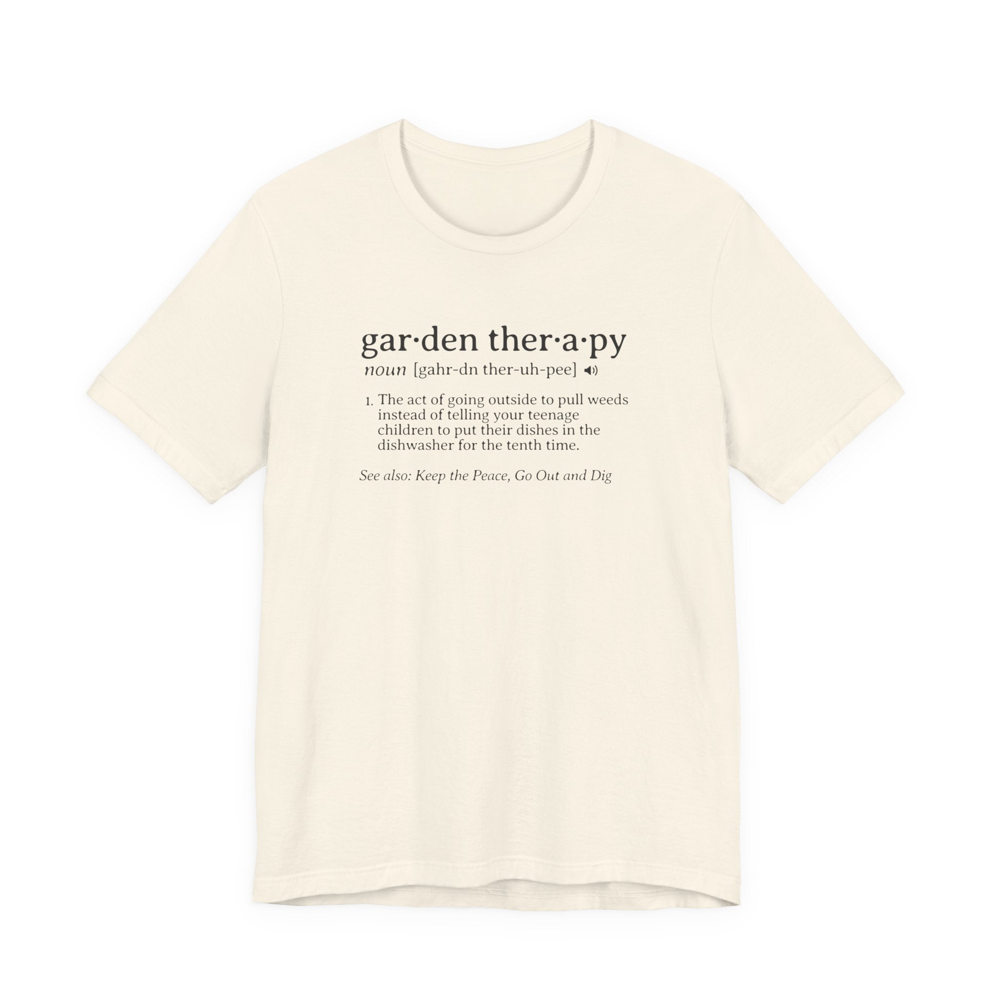 Garden Therapy Tee | Funny Gardening Dictionary