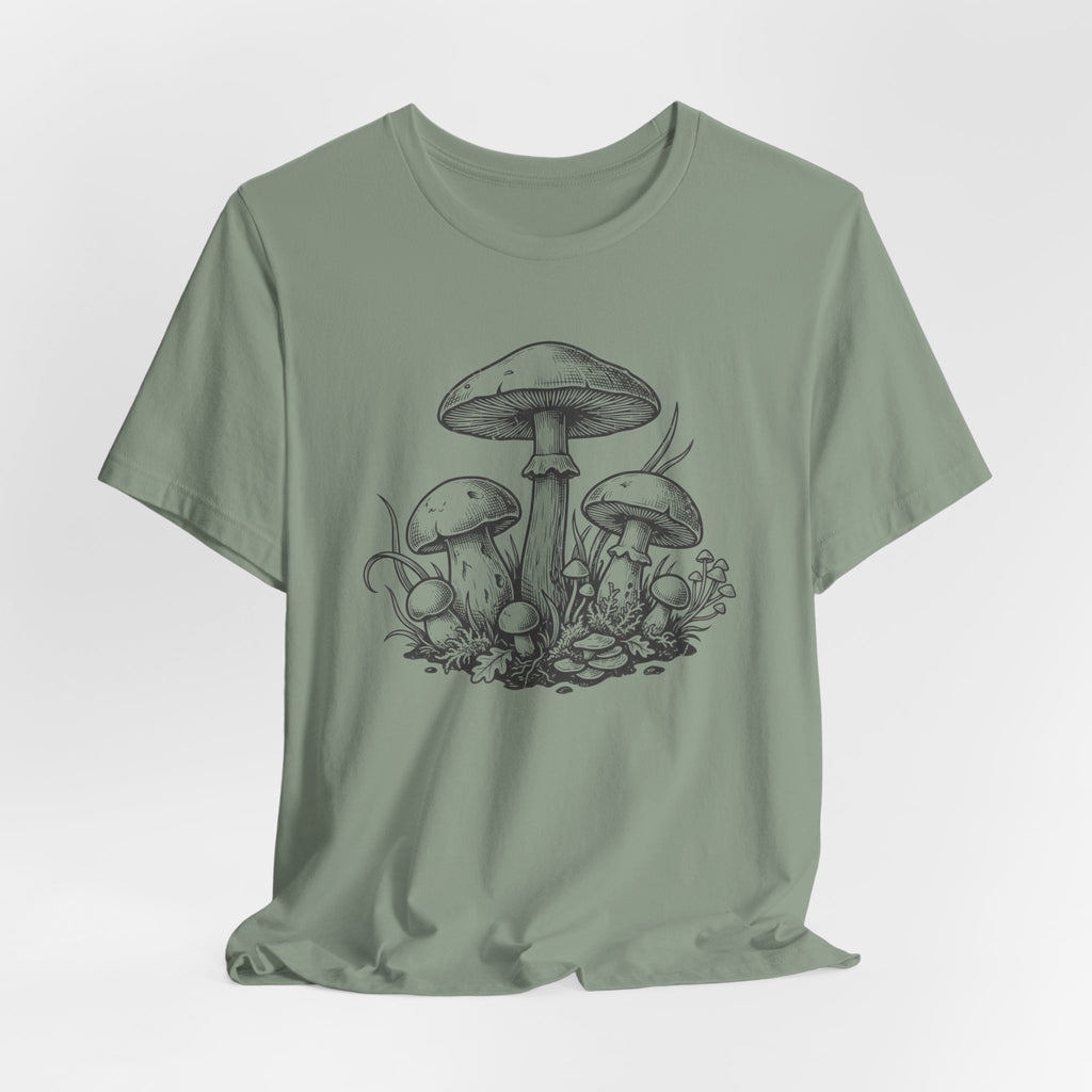 Mushroom Sketch T-Shirt | Mycelium Tee