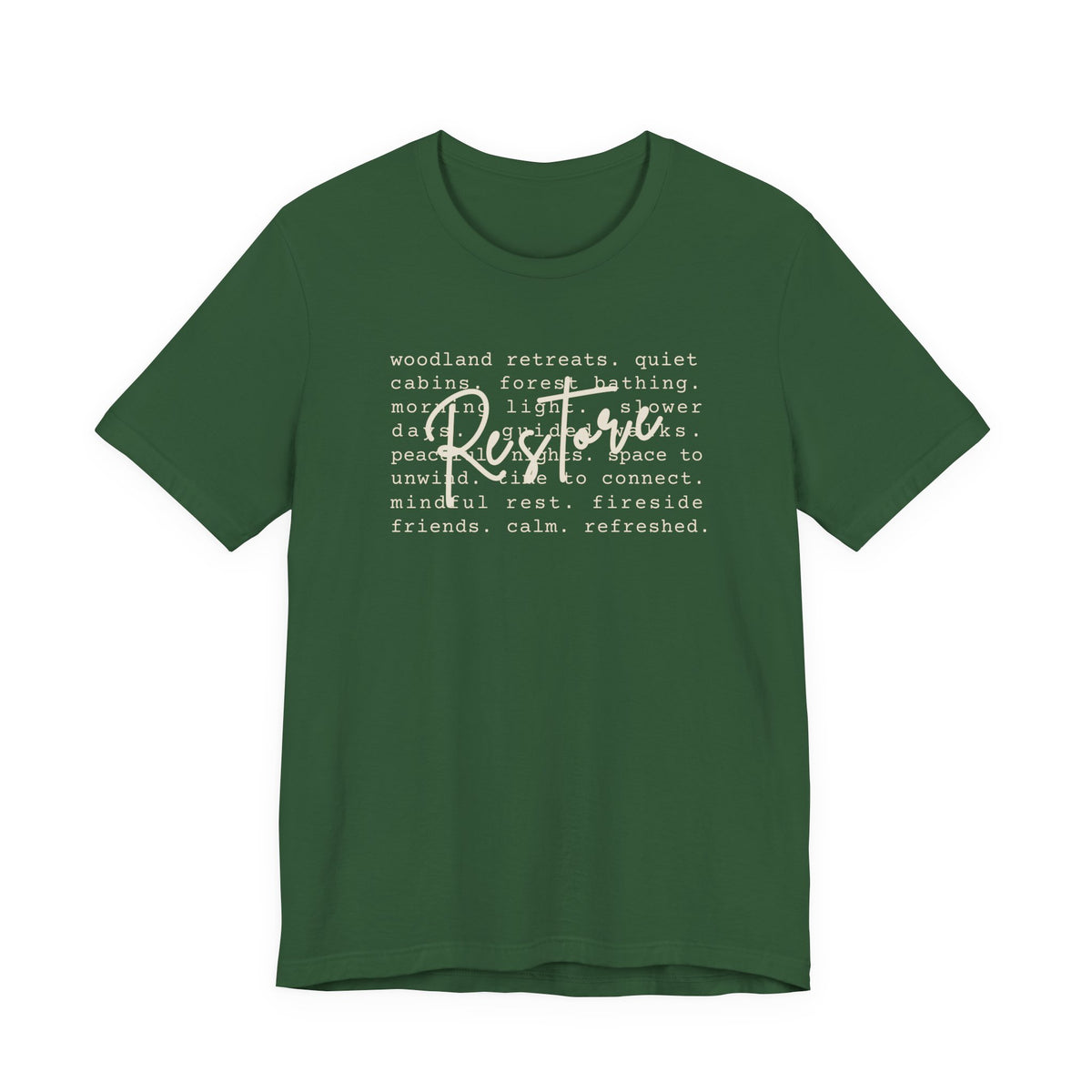 Restore Tee | Nature Retreat & Outdoor Wellness T-Shirt