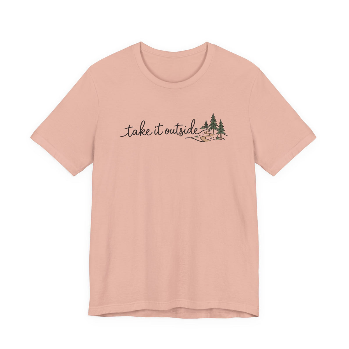 Take It Outside Tee | Line Art Illustration Tee