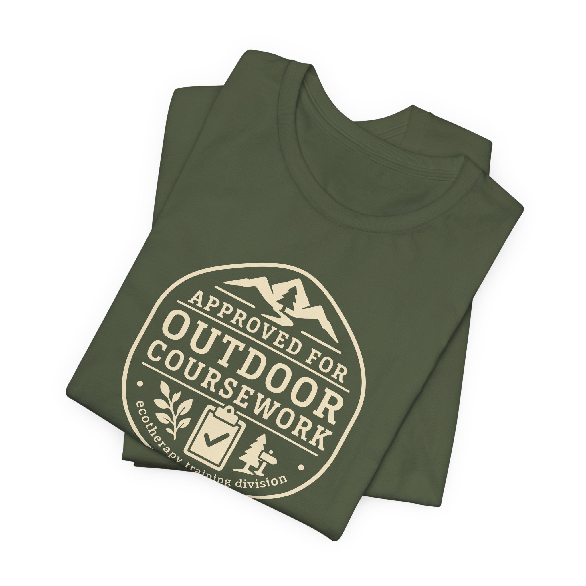 Approved for Outdoor Coursework T-Shirt | Hiking Badge Design