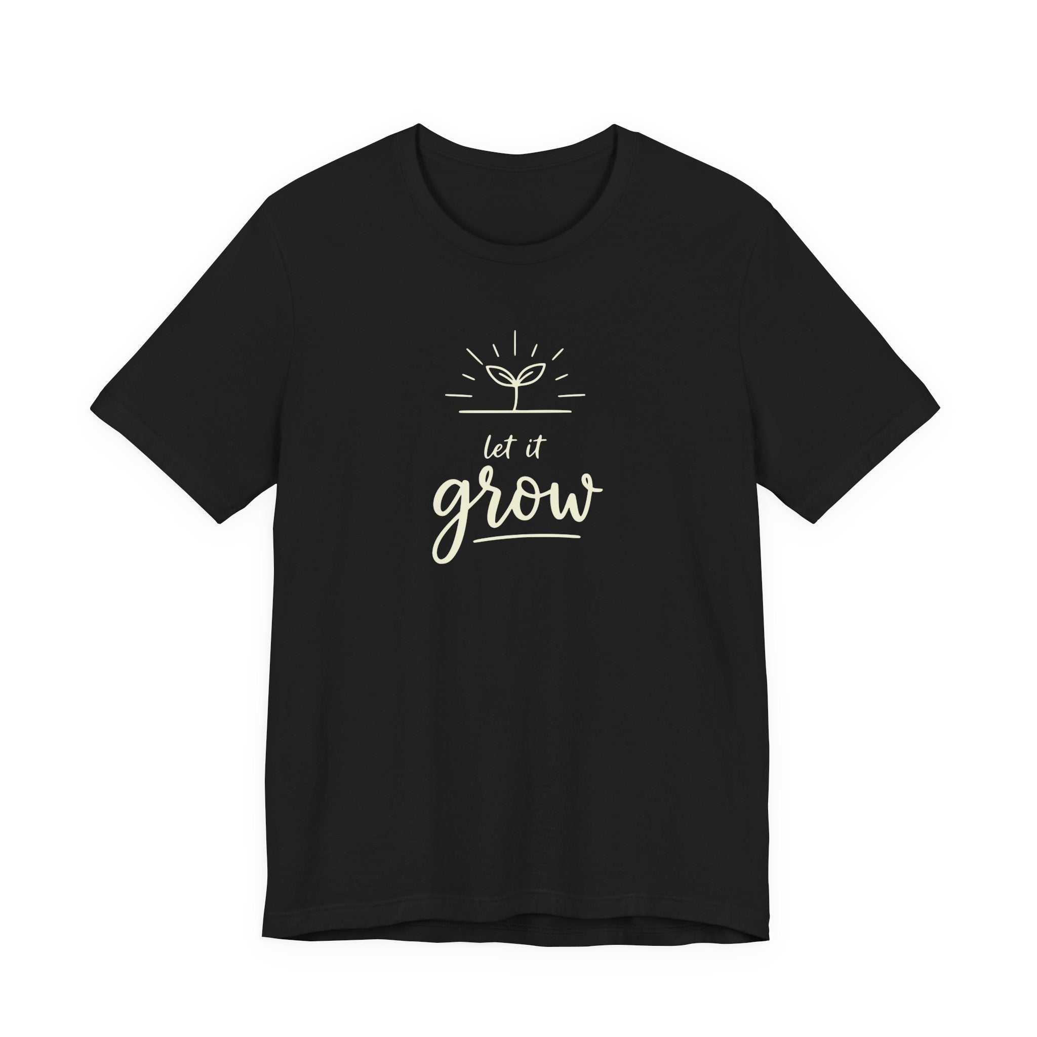 Let It Grow plant sprout graphic Tee | Gardening shirt, nature quote