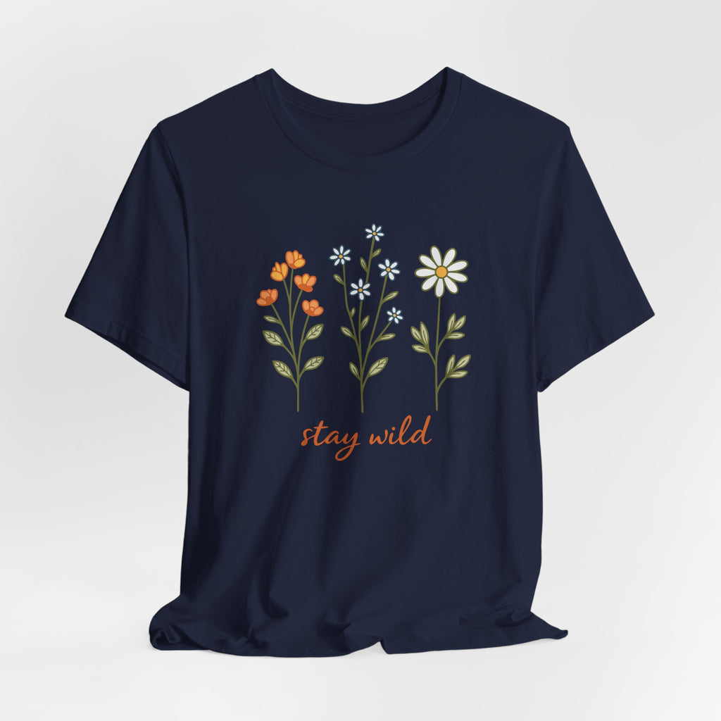 Wildflower Stems Stay Wild Tee | Floral graphic tee