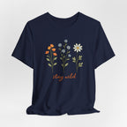 Wildflower Stems Stay Wild Tee | Floral graphic tee
