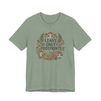 Leave Only Footprints Tee | Woodland Folk Art Shirt