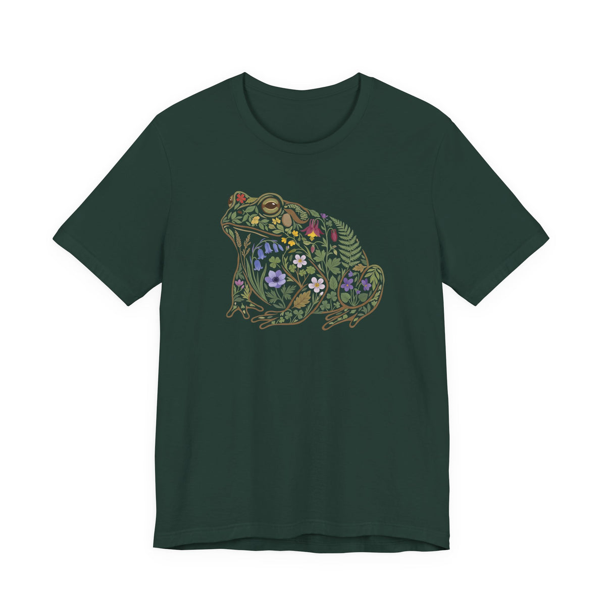 Floral Frog Tee | Botanical Wildlife Graphic T‑Shirt