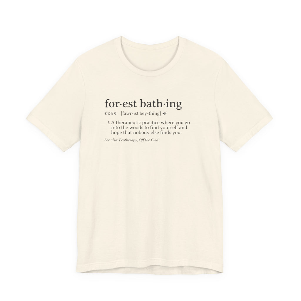 Forest Bathing Definition Tee | Funny nature dictionary t-shirt