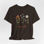 Wildflower Stems Stay Wild Tee | Floral graphic tee