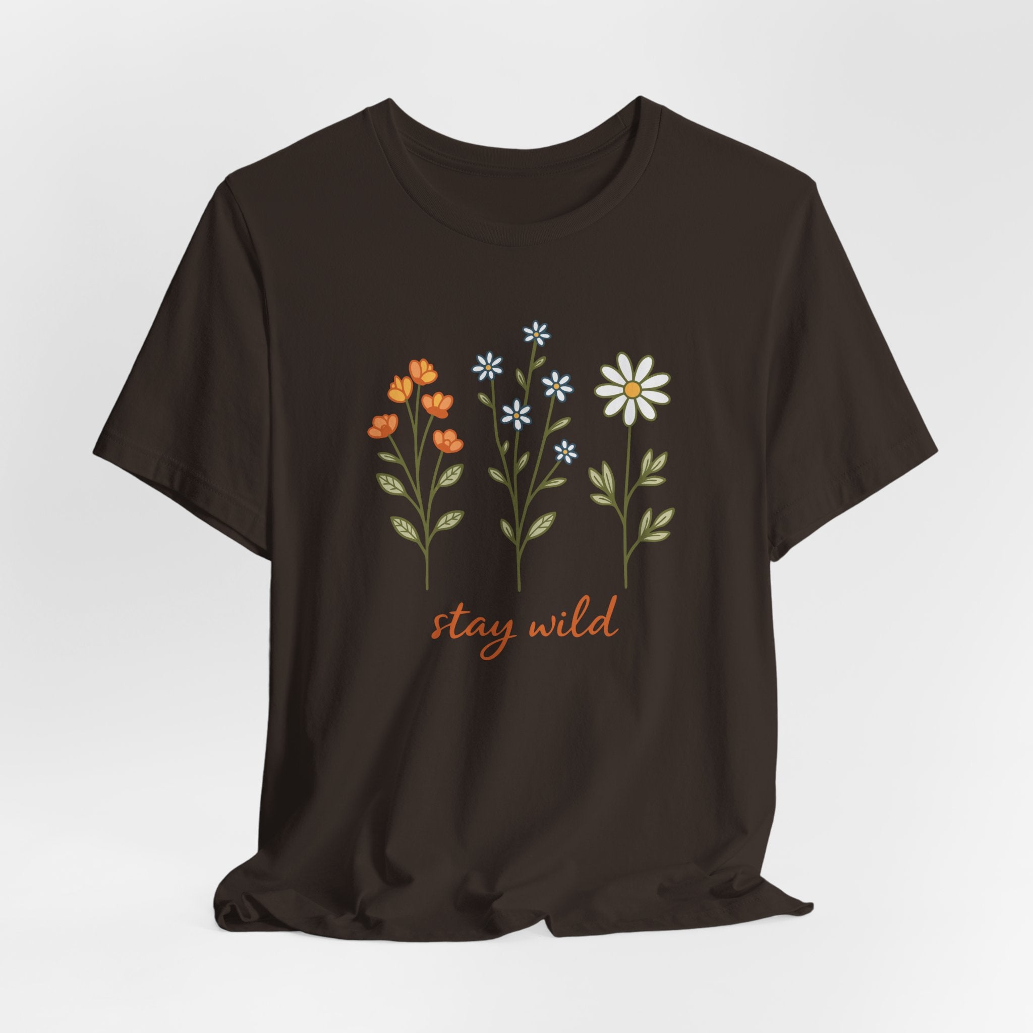 Wildflower Stems Stay Wild Tee | Floral graphic tee